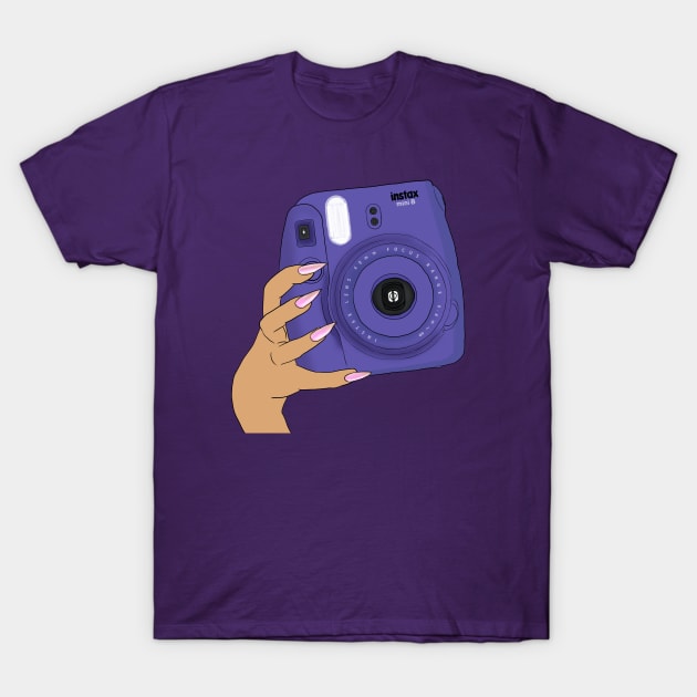 Purple Instax T-Shirt by eveline